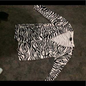 Rue 21 Zebra buttonup cardigan